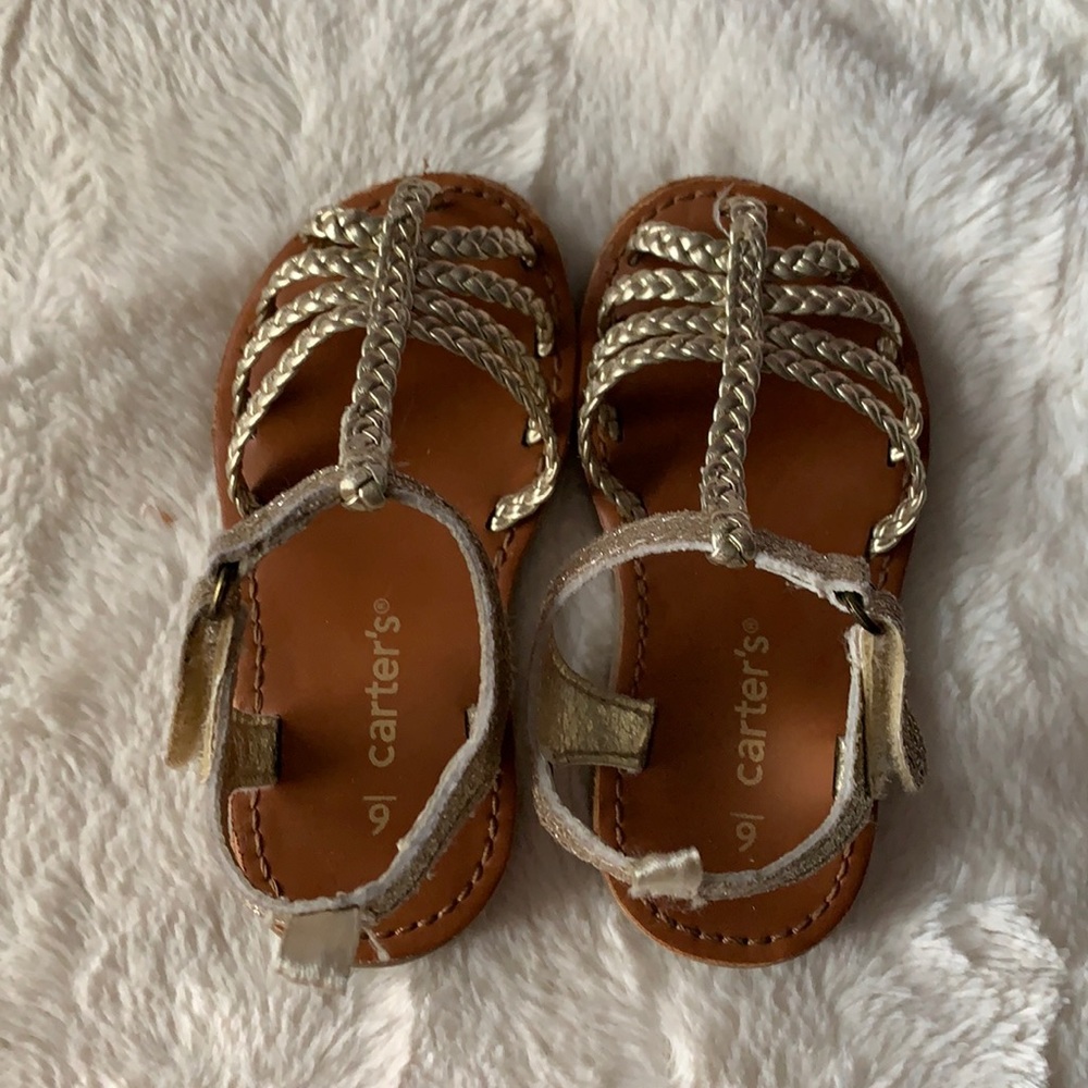 Rose gold carter baby shoes